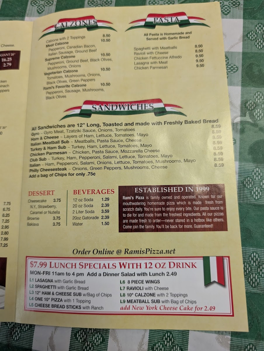 Menu Rami's Pizza-10
